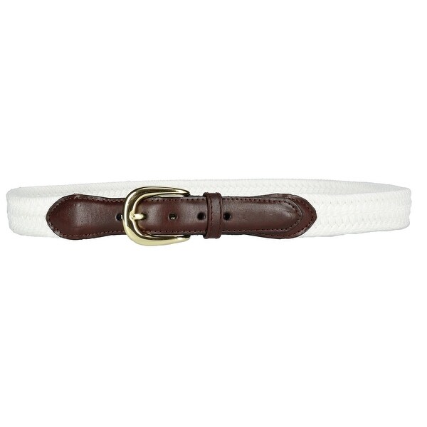 mens cotton braided belts