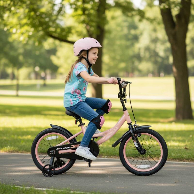 Costway 14" Kids Bike with Removable Training Wheels Adjustable Seat & - See Details