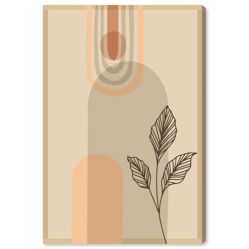 Wynwood Studio Canvas Abstract Arc Boho Brown and Beige Bohemian & Eclectic Wall Art Canvas Print