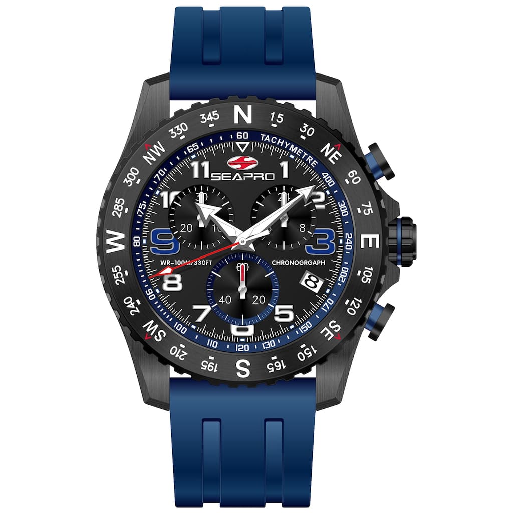 Seapro Men's Gallantry Black Dial Watch - SP9733 - 6 (36)