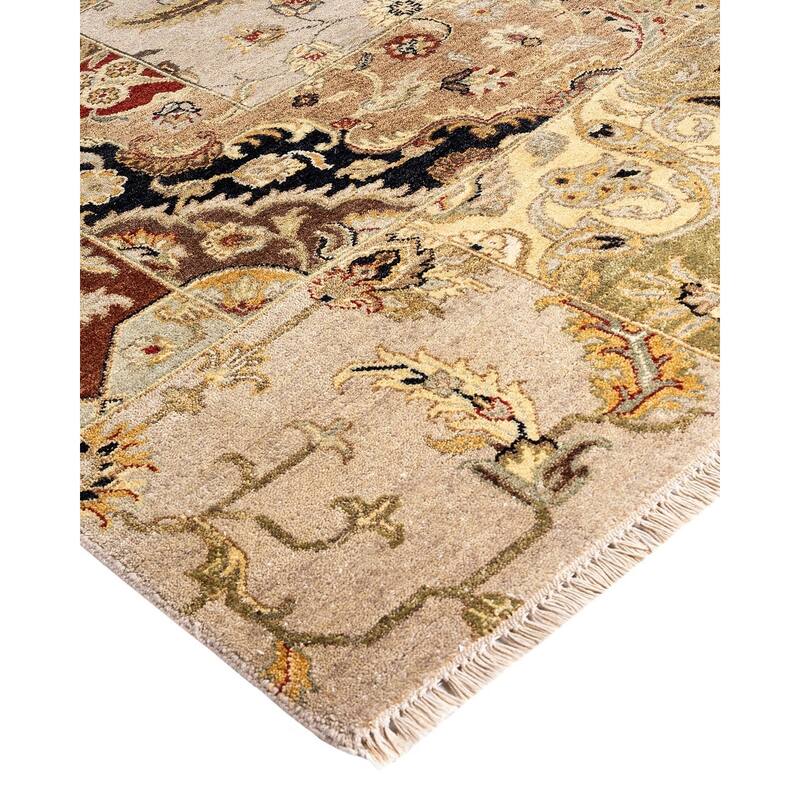Patchwork One-of-a-Kind Hand-Knotted Area Rug, Multicolor - 9' 2" x 12' 3"