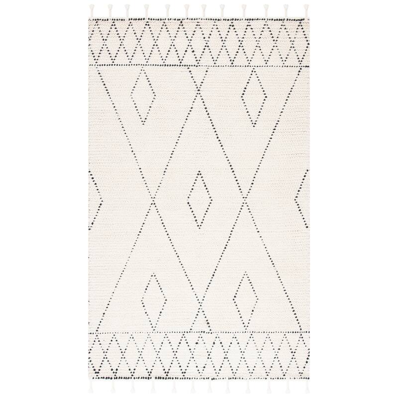 SAFAVIEH Handmade Casablanca Wieneke Boho Wool Tassel Rug