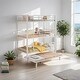 preview thumbnail 13 of 22, Industrial Modern Metal Twin Size Triple Bunk Bed With Trundle, Save Space or Split Into 2 Beds, Sturdy Construction, Black White