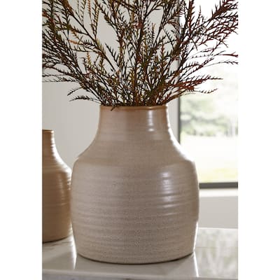 Signature Design by Ashley Millcott Brown Vase (Set of 2)