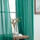 preview thumbnail 91 of 117, HLC.me 2 Piece Semi Sheer Voile Window Curtain Drapes Grommet Top Panels Bedroom, Living Room - Set of 2 panels