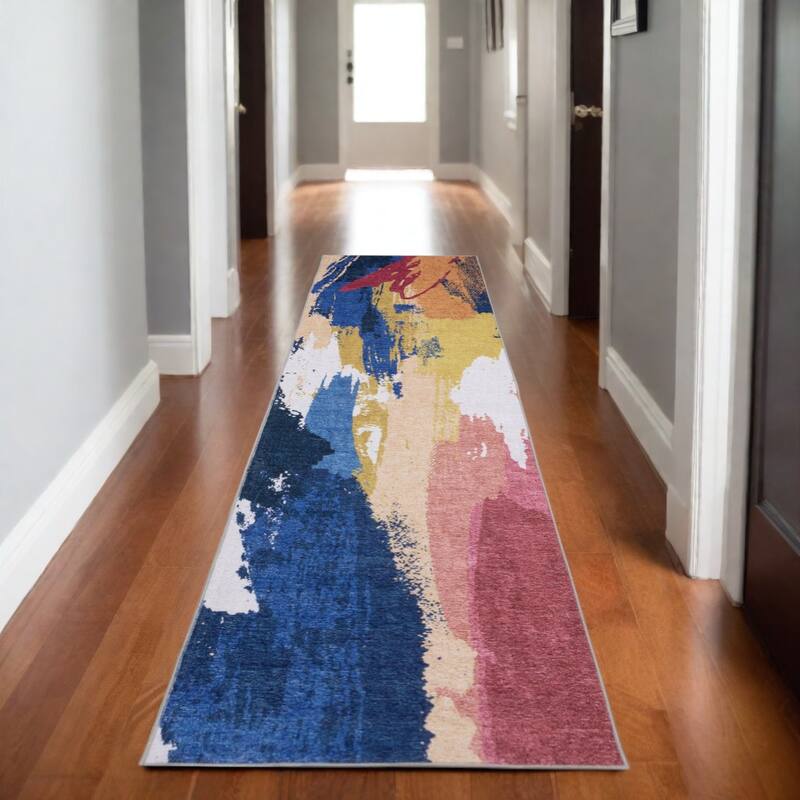 HomeRootsAbstract Modern Runner Area Rug - 96.06' X '24.02' X '0.12