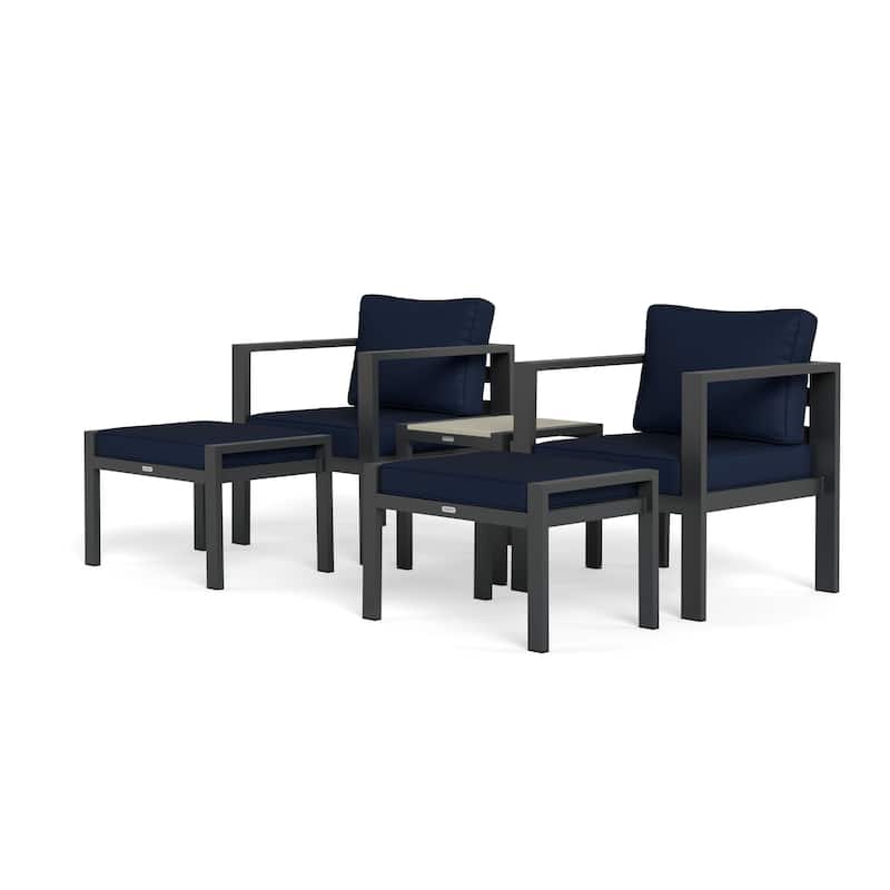 Lakeview Aluminum Outdoor Bistro Seating Set (5-Piece)