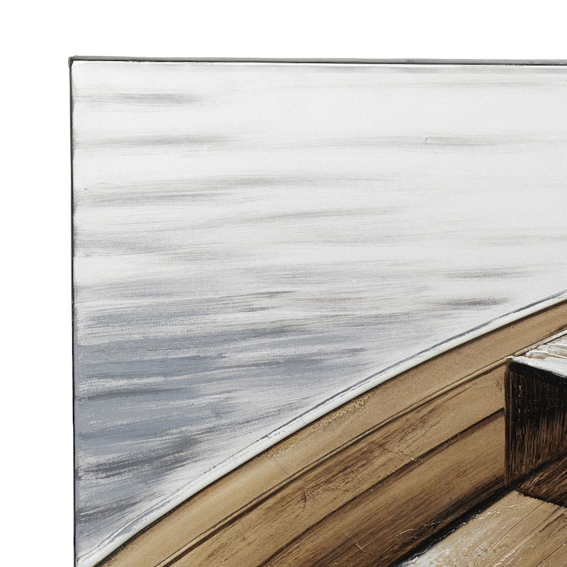 Canvas Sail Boat Wall Art - Brown - Roche River Decor