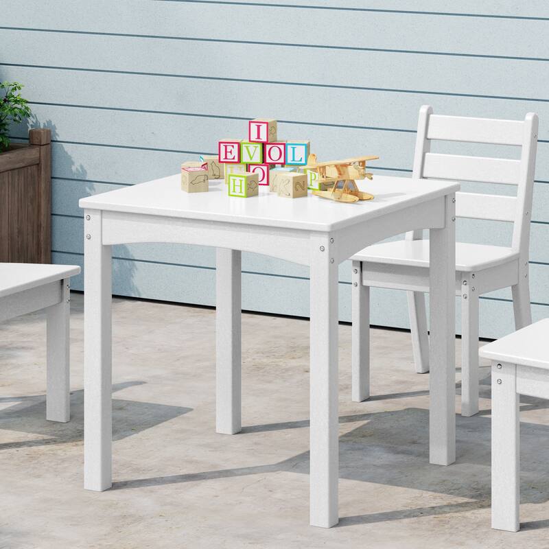 Polytrends Garden Party Kids Outdoor 24" Dining Table