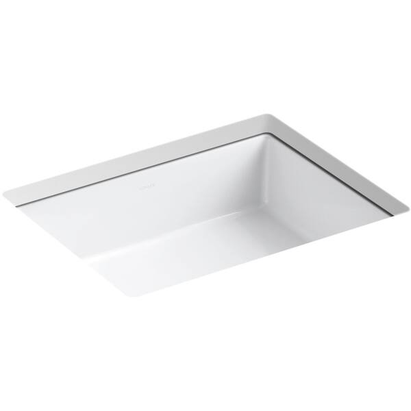 slide 2 of 13, Kohler Verticyl 19-13/16" Rectangular Undermount Bathroom Sink with White