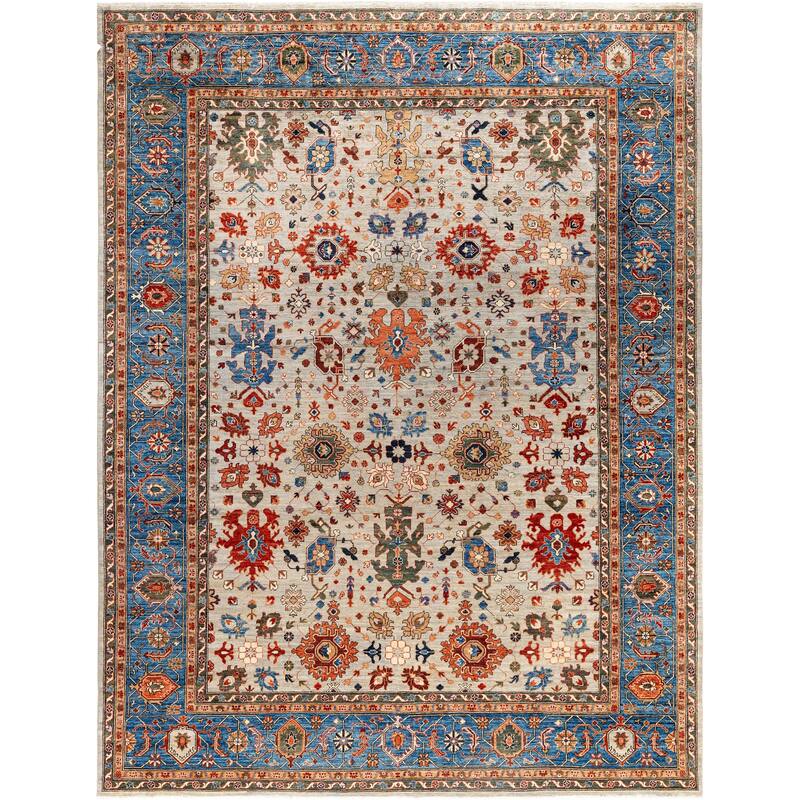 Serapi One-of-a-Kind Hand-Knotted Area Rug - Gray - 9' 1" x 11' 9"