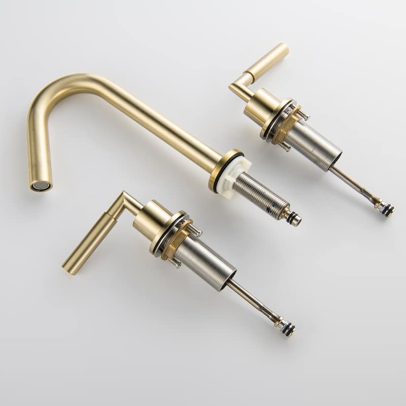 Two-Handle 8" Widespread Lavatory Sink Faucet - 12.99*7.67*4.72