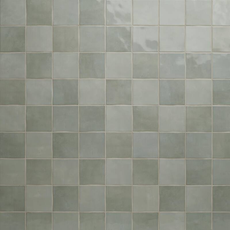 Ackland AKNPTHOK5X5G-CA Hoku - 5" x 5" Ceramic Square Wall Tile - - Sage