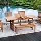 preview thumbnail 8 of 30, Cambridge Casual Caterina 6-Piece Teak Outdoor Extendable Dining Set