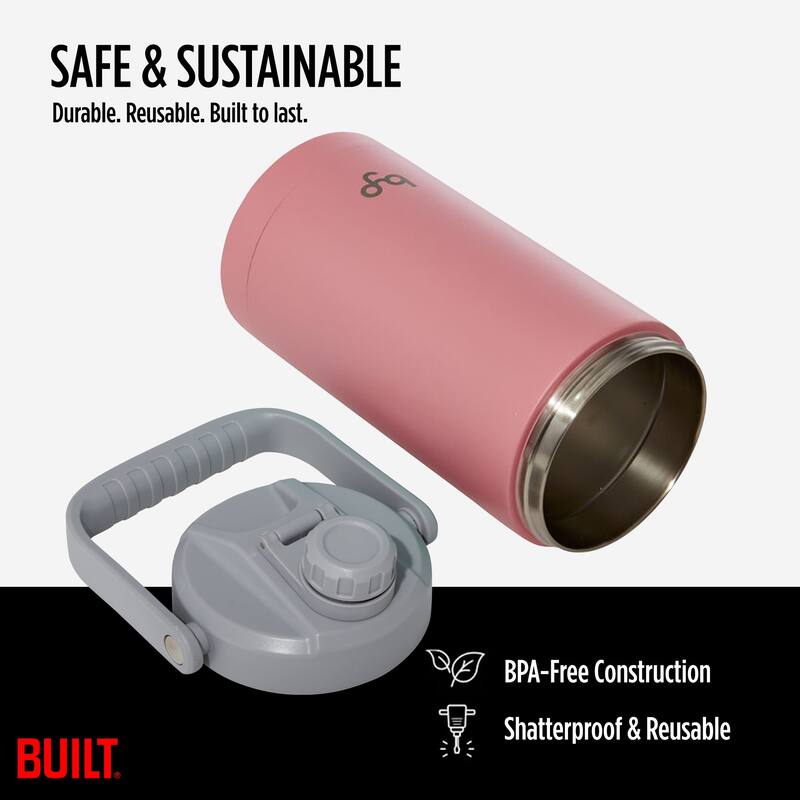 Byo 64 Oz Double Walled Insulated Stainless Steel Bottle - 64 Oz