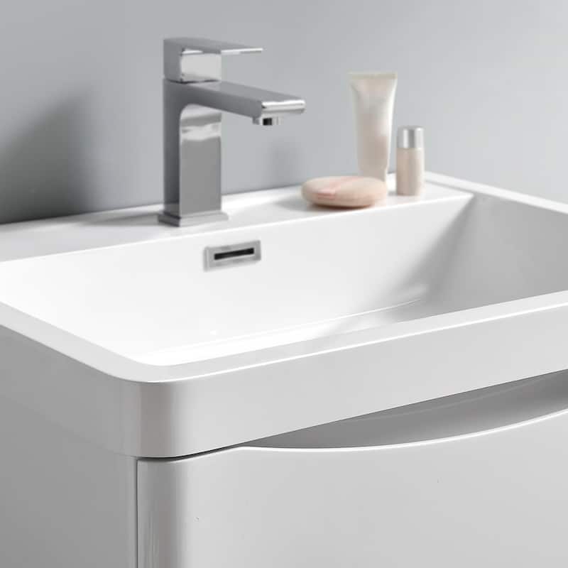 Fresca Tuscany 24" Wall Mounted Single Basin Vanity Set with Acrylic