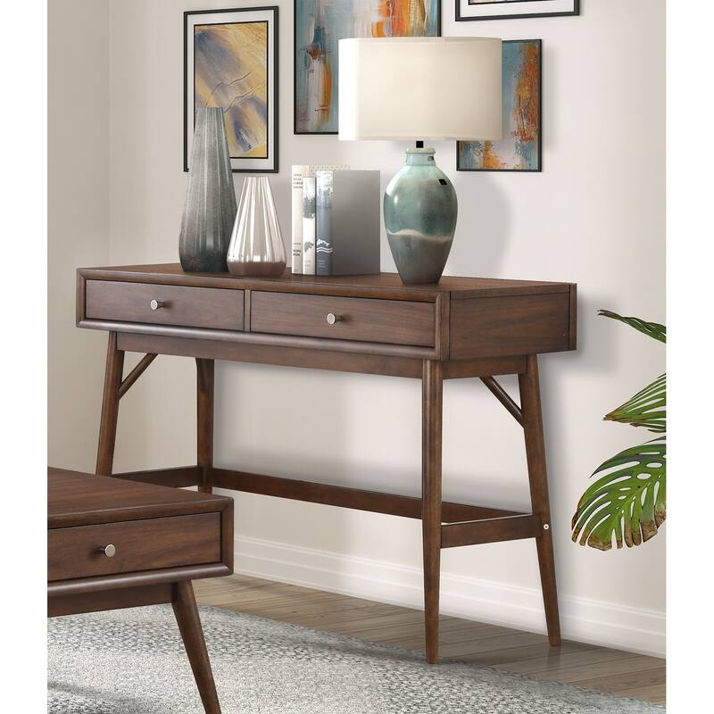Sofa Table with Drawers - Brown