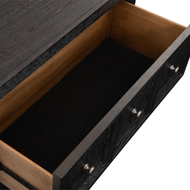 Furniture of America Durem Modern Classic Wood 3-Piece Chest and 2 Oversized Nightstand Bedroom Set