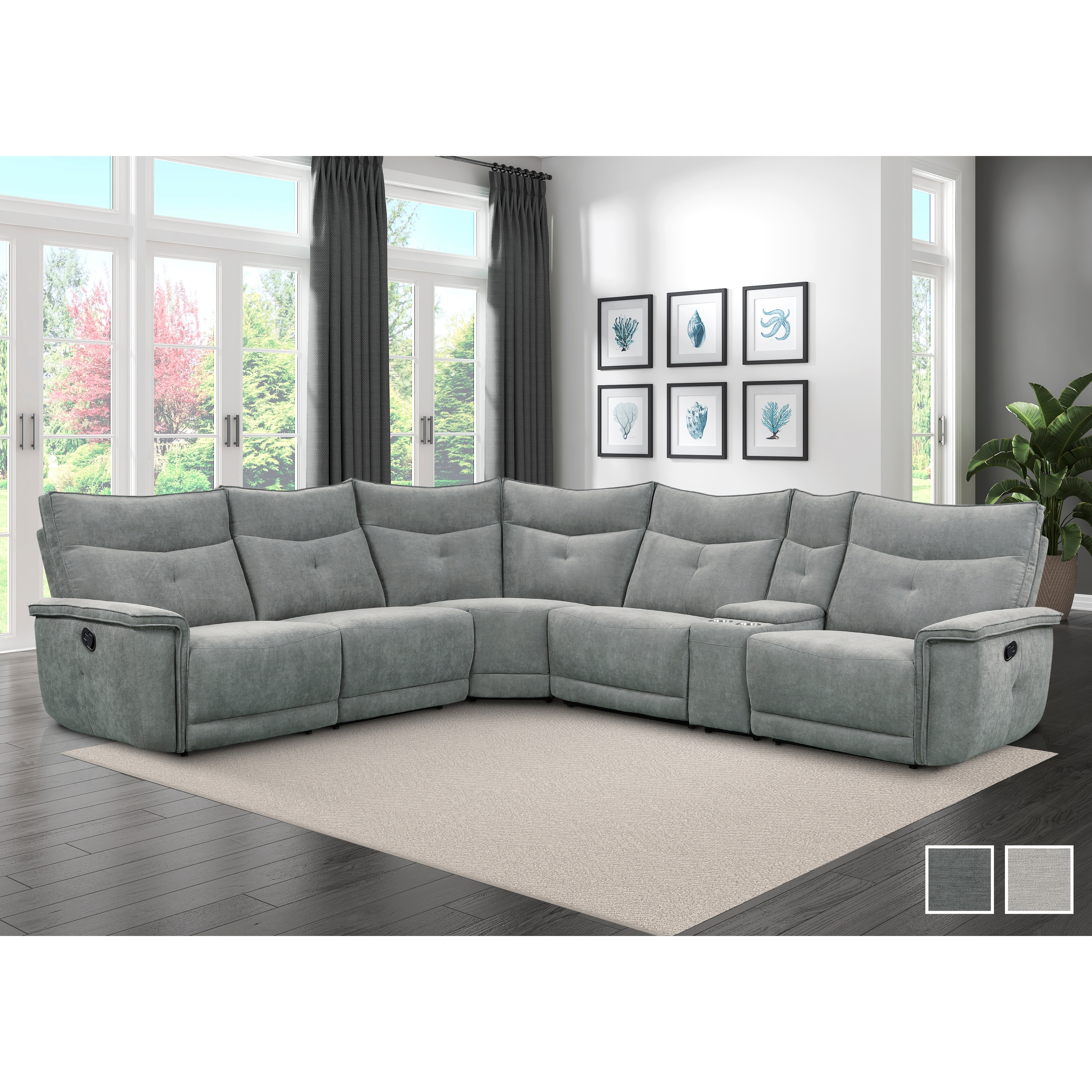 Fremont & Park Avenue Modular Reclining Sectional Sofa