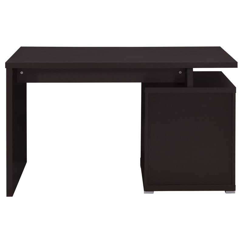 Modern 2-Drawer Office Desk with Flexible Reversible Setup and Ample Storage for Documents and Office Supplies