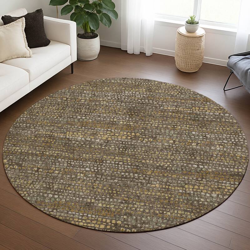 Machine Washable Indoor/ Outdoor Casual Kersey Chantille Rug