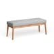preview thumbnail 15 of 37, Saxon Mid-century Tufted Ottoman Bench by Christopher Knight Home