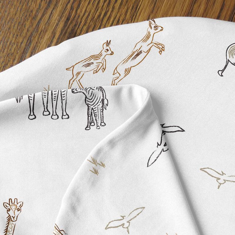 Sweet Jojo Designs Jungle Safari Animal Boy Girl Gender Neutral Unisex Baby Cocoon and Beanie Hat Sleep Sack 2p Elephant Giraffe