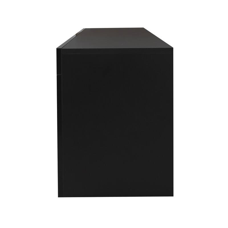 Entertainment TV Stand, Large TV Stand TV Base Stand with LED Light TV Cabinet