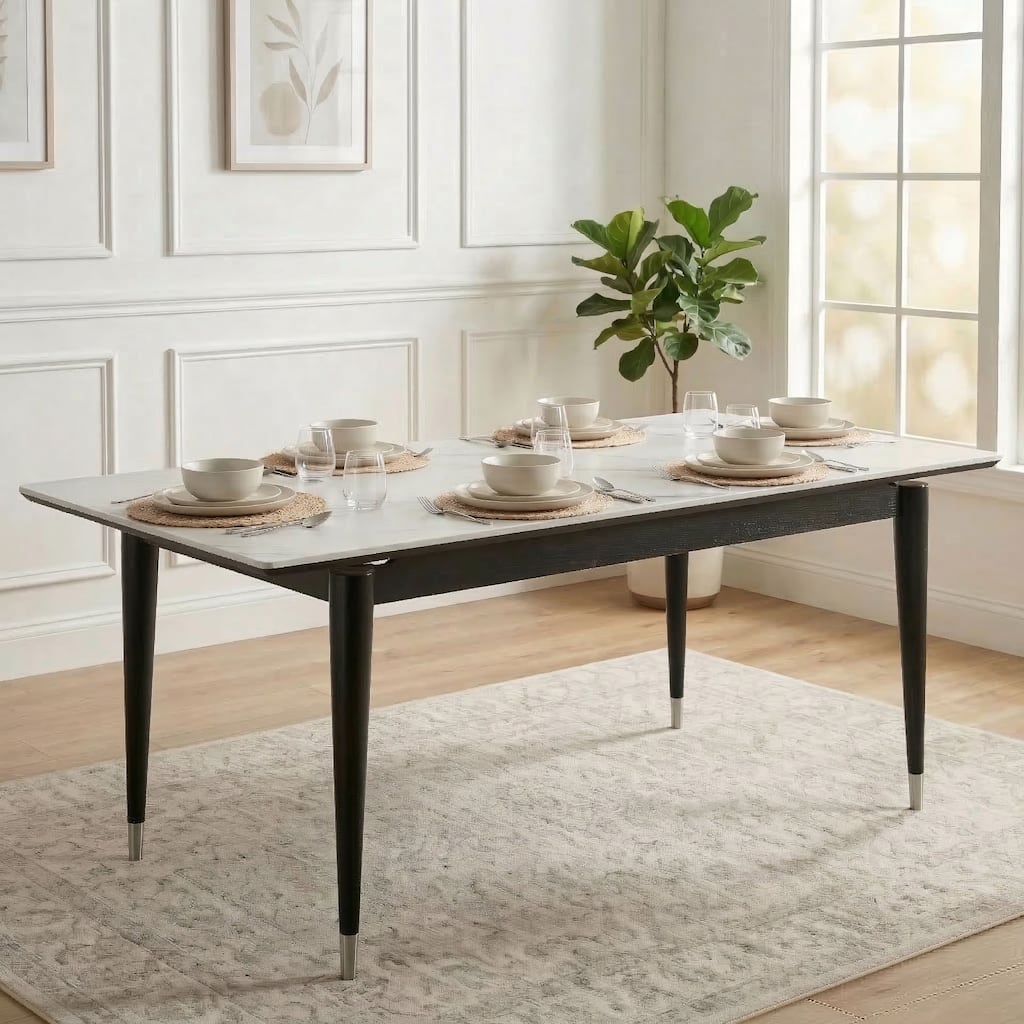 Furniture of America Kalor Modern 71-inch Sintered Stone Top Rectangle Dining Table