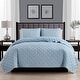 preview thumbnail 3 of 40, Modern Ultra Soft Microfiber Traditional Diamond Quilting Coverlet Quilt Set