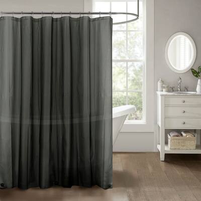 Stripe Embossed Peva Shower Curtain Liner with Magnets