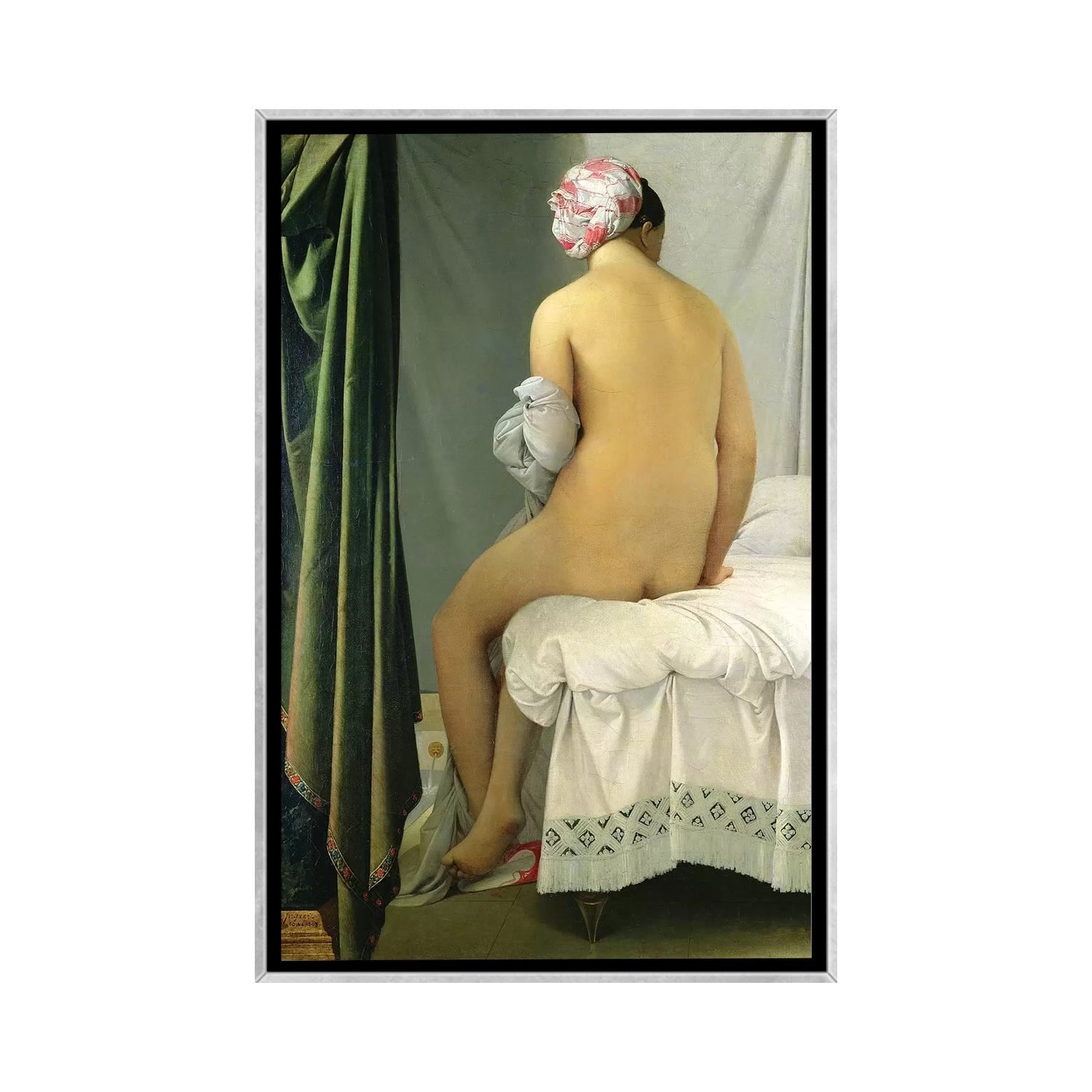 iCanvas "The Bather (Baigneuse Valpincon)" by Jean-Auguste-Dominique Ingres Framed