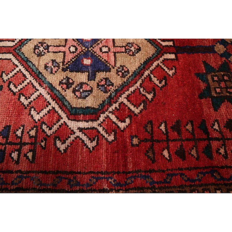 ECARPETGALLERY Hand-knotted Konya Anatolian Red Wool Rug - 3'3 x 13'7