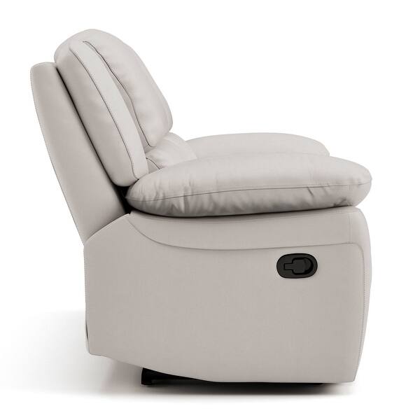 Leather Match Solid Color Pillow Top Arms Club Chair Silver Legs