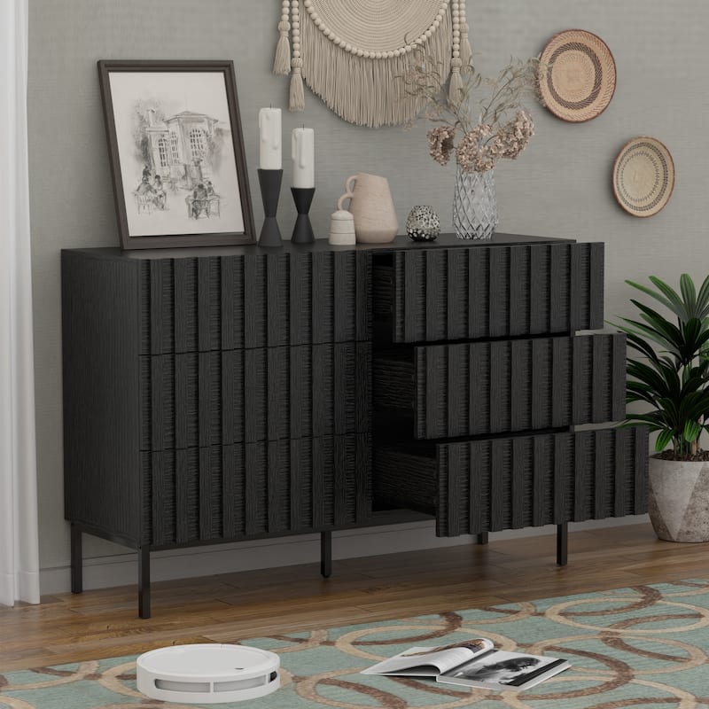 6 Drawers Chest Of Dresser Storage Tower Cabinet Bedroom Organizer