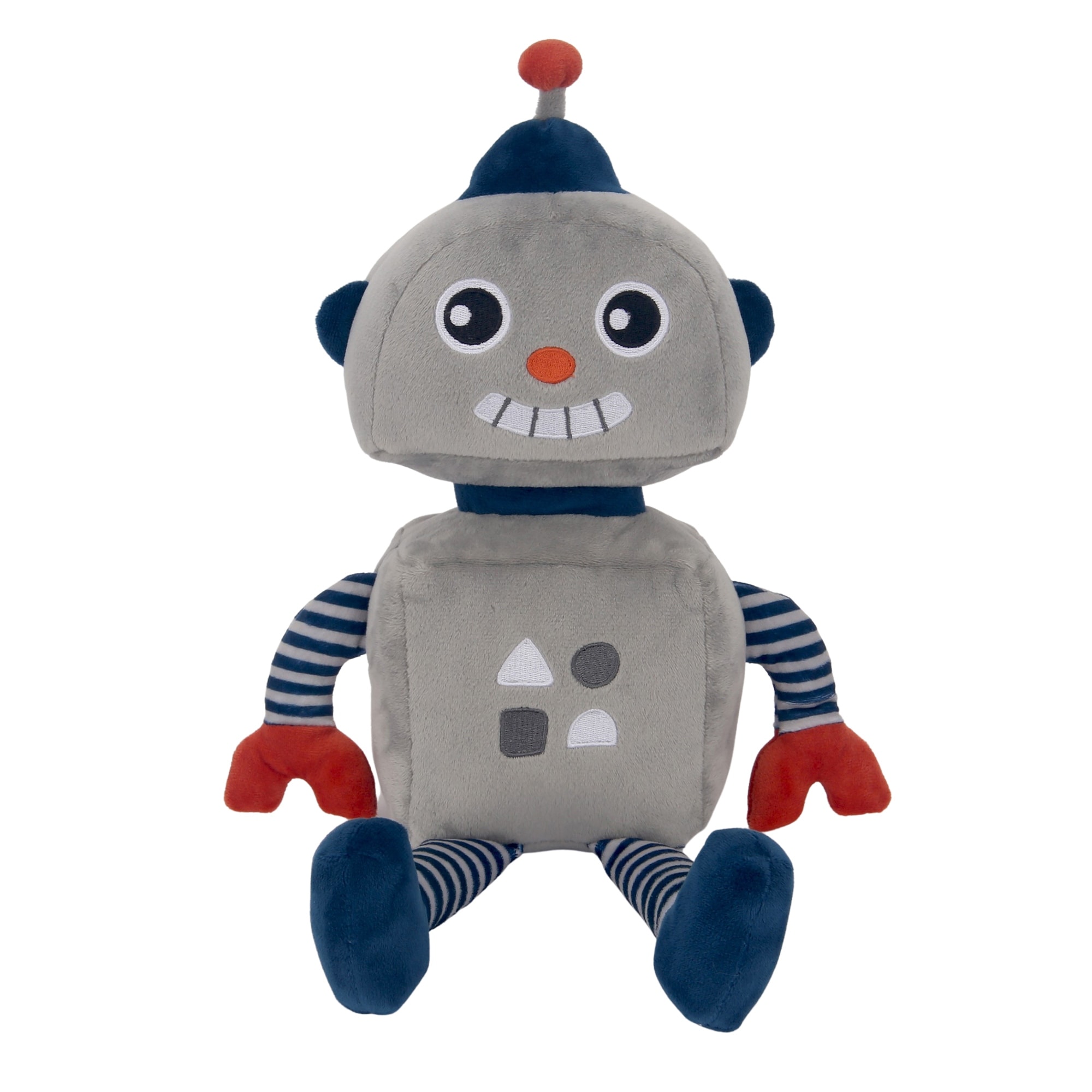 Bedtime Originals Robbie Robot Gray/Blue Plush Stuffed Animal Toy