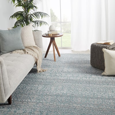 Mozelle Hand-Knotted Trellis Area Rug