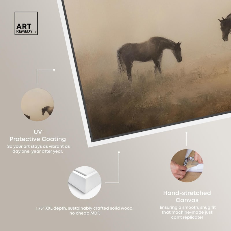 Equine Duo II Canvas by Art Remedy