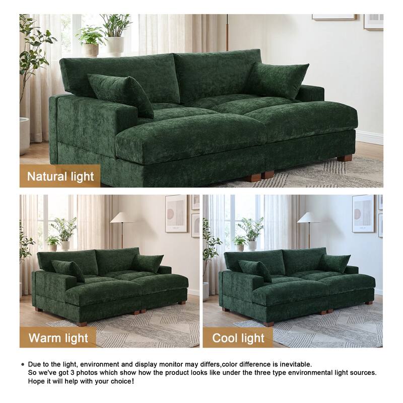 Modern Modular Sectional Sofa Chaise Couch Bed