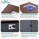 preview thumbnail 3 of 10, PHI VILLA Auto-ignition 5-piece Gas Fire Pit Table and Chair Set