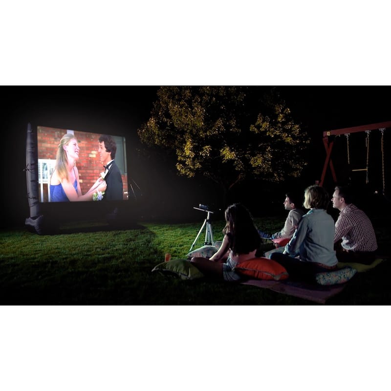 Total HomeFX 1500 Lumen Outdoor Theatre Kit with Inflatable Screen