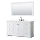 Option White / White Quartz Top / Matte Black Hardware