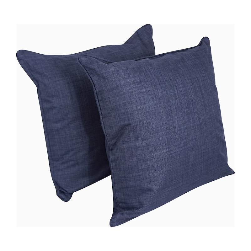 Delaney 25-inch Indoor/Outdoor Throw Pillow (Set of 2) - Azul