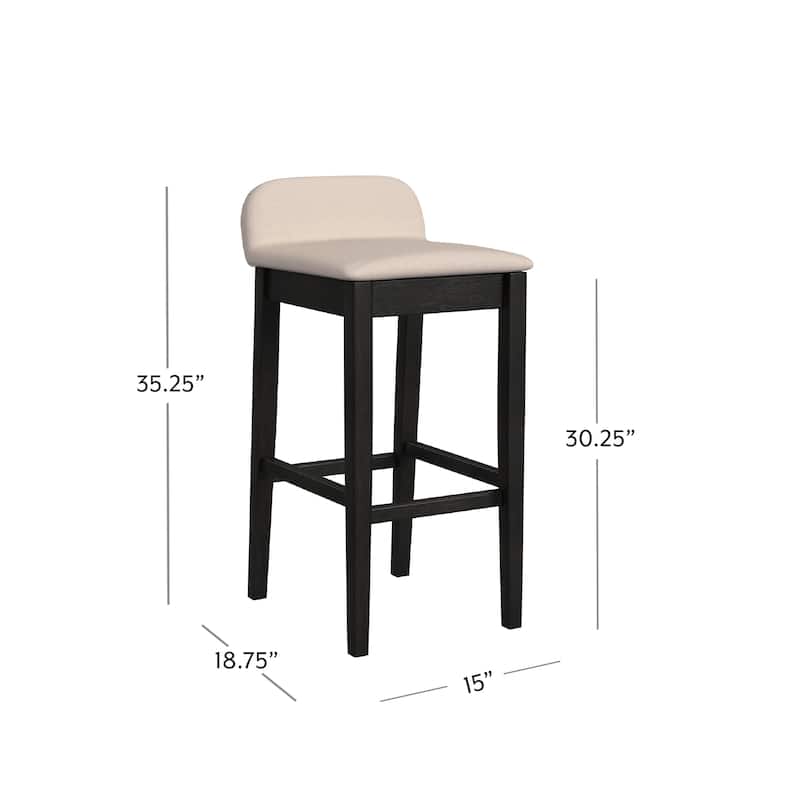 Hillsdale Furniture Maydena Black Wood Stool