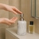 preview thumbnail 10 of 8, Creative Home Spa Collection Natural White Marble Liquid Soap Dispenser, Lotion Dispenser
