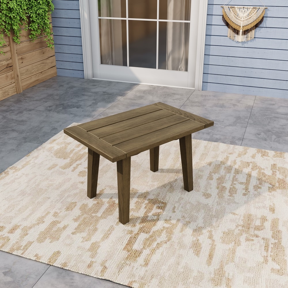 Outdoor Wood Club Chairs Set Loveseat with Cushion