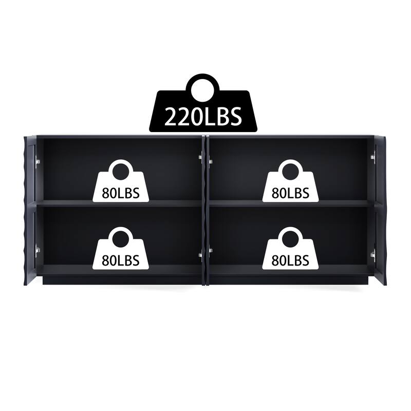 Buffet Cabinet,Modern Accent Storage Sideboard