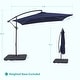 preview thumbnail 34 of 36, 8.2 x 8.2 Ft Patio Offset Umbrella w/Steel Frame and Angle Adjustment