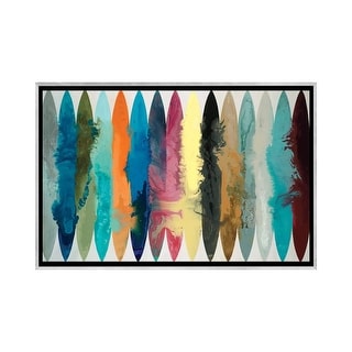 iCanvas "Waves Of Color" by Randy Hibberd Framed