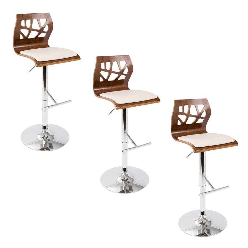 Carson Carrington Sala Adjustable Bar Stool with Straight T Footrest (Set of 3)
